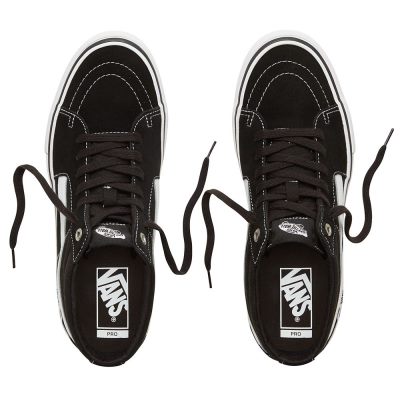 Vans Sk8-Mid Pro - Kadın Bilekli Ayakkabı (Siyah Beyaz)